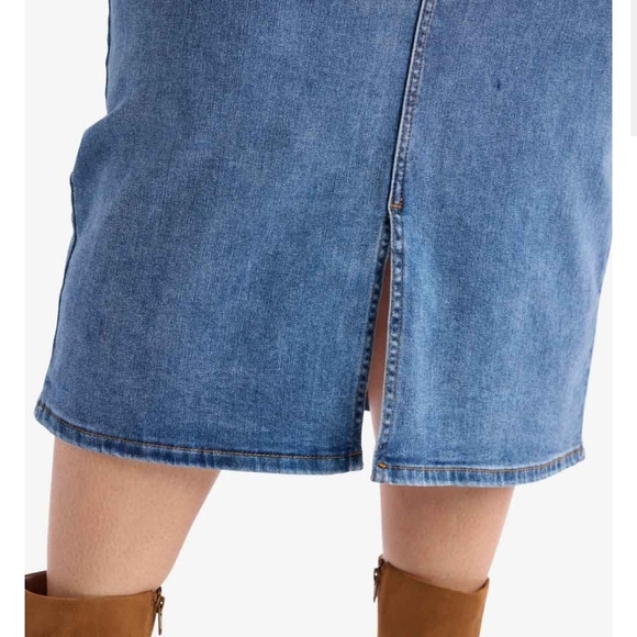 Classic Blue Denim Skirt - Picture 4 of 9